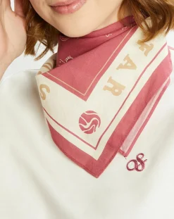 Scotch & Soda T-Shirts|T-Shirt 100% Coton Bio Foulard blanc