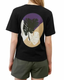 Marc O'Polo T-Shirts|T-Shirt 100% Coton Bio imprimé nature noir