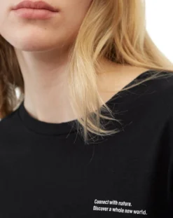 Marc O'Polo T-Shirts|T-Shirt 100% Coton Bio imprimé nature noir