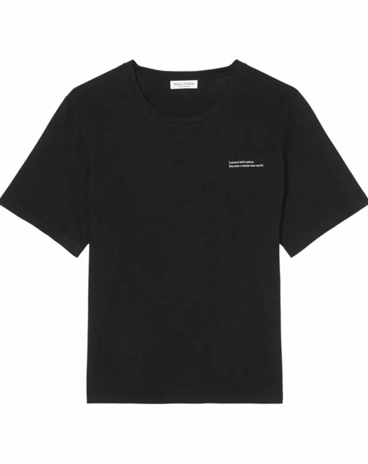 Marc O'Polo T-Shirts|T-Shirt 100% Coton Bio imprimé nature noir