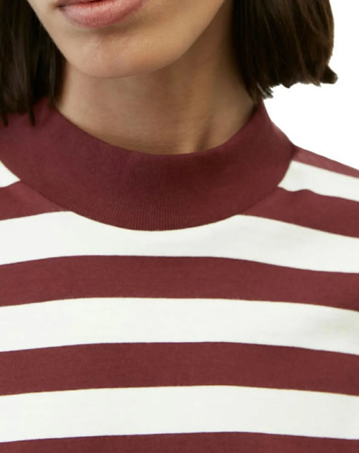 Marc O'Polo T-Shirts|T-Shirt 100% Coton Bio rayé rouge/blanc