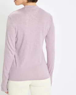 Marc O'Polo T-Shirts|T-Shirt 100% Coton Bio violet clair