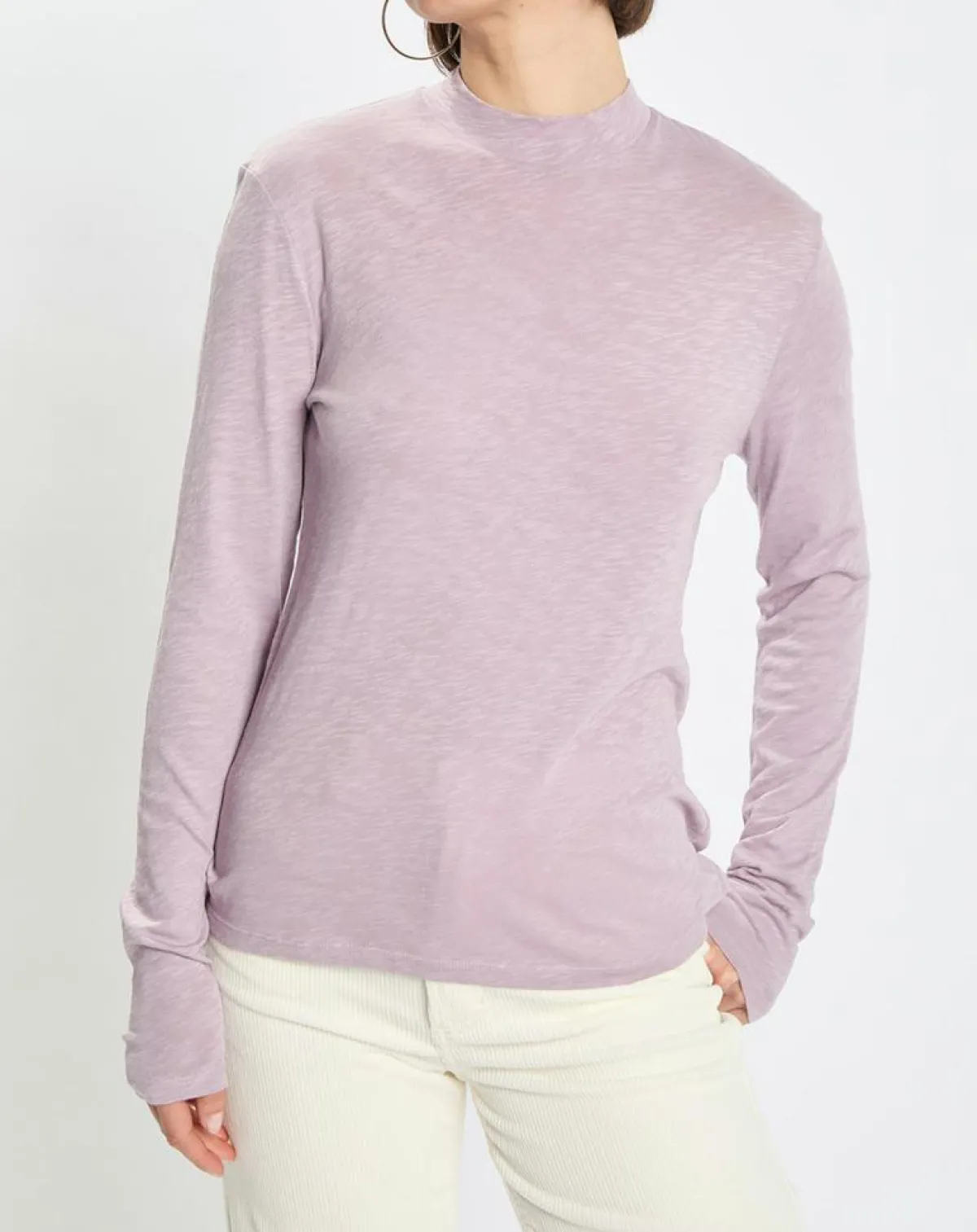 Marc O'Polo T-Shirts|T-Shirt 100% Coton Bio violet clair