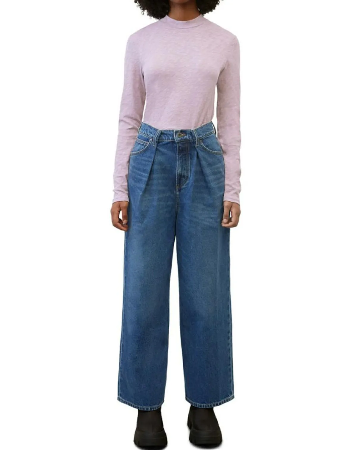 Marc O'Polo T-Shirts|T-Shirt 100% Coton Bio violet clair