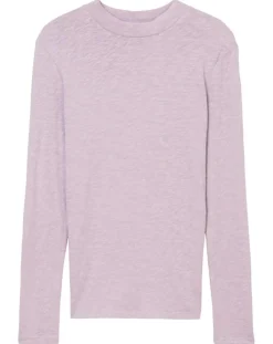 Marc O'Polo T-Shirts|T-Shirt 100% Coton Bio violet clair
