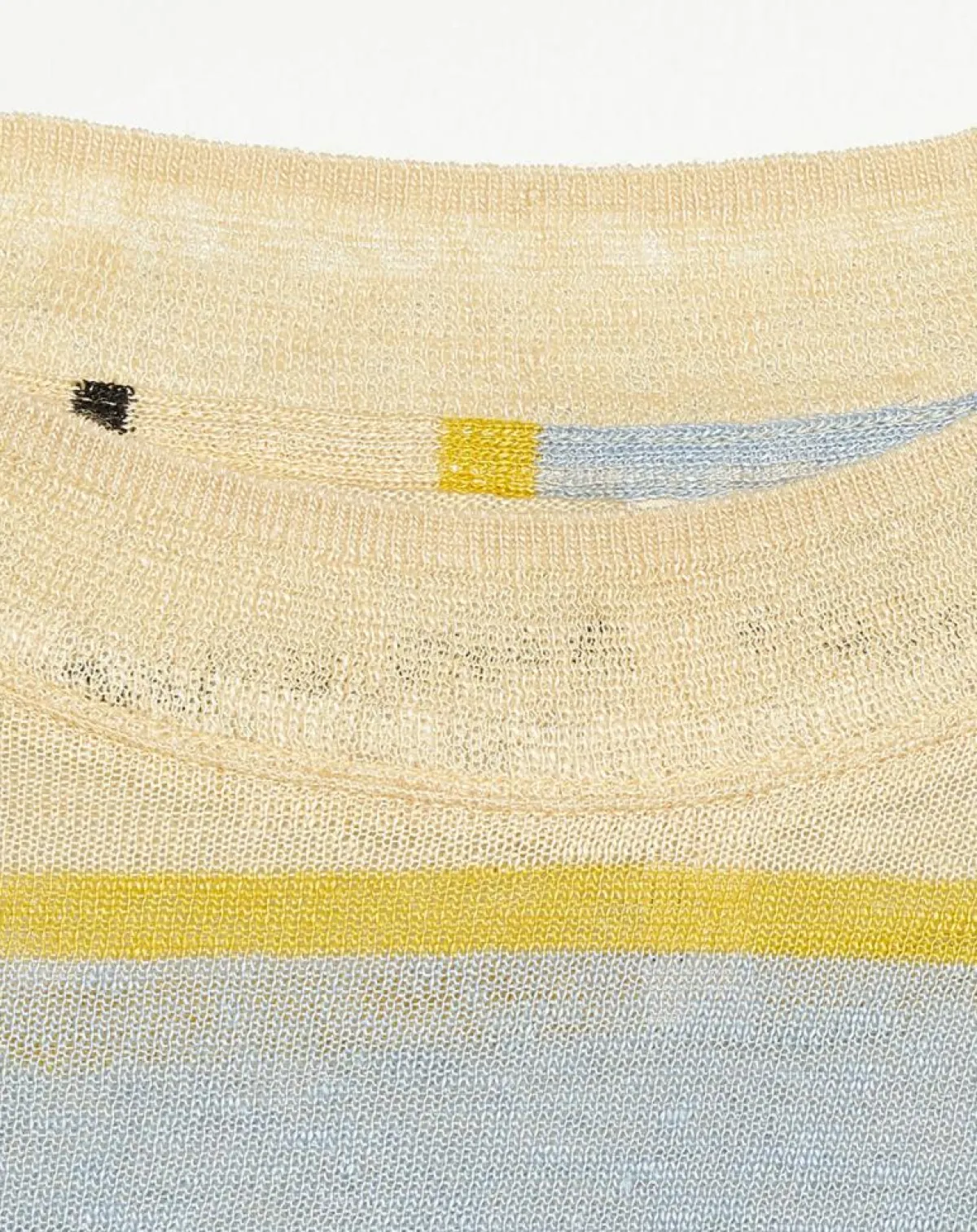 Bellerose T-Shirts|T-Shirt 100% Lin Senia rayé jaune