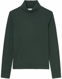 Marc O'Polo T-Shirts|T-Shirt col roulé vert foncé