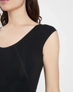 Wolford T-Shirts|T-Shirt Coton Contour noir