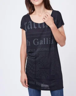 John Galliano T-Shirts|T-Shirt Gazette noir/gris