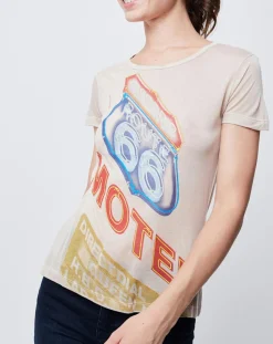 John Galliano T-Shirts|T-Shirt Imprimé beige