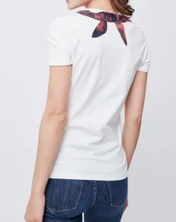 John Galliano T-Shirts|T-Shirt imprimé blanc cassé/rouge/noir