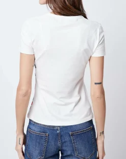 John Galliano T-Shirts|T-Shirt imprimé blanc/multicolore