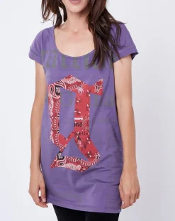 John Galliano T-Shirts|T-Shirt imprimé Gazette violet