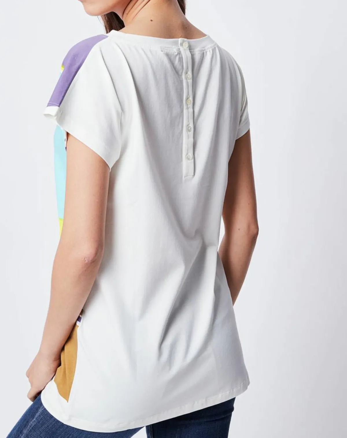 John Galliano T-Shirts|T-Shirt imprimé multicolore