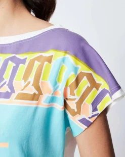 John Galliano T-Shirts|T-Shirt imprimé multicolore