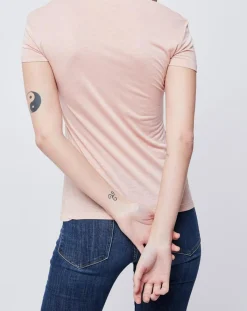 John Galliano T-Shirts|T-Shirt imprimé rose saumon