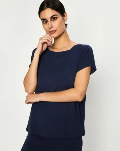Huit T-Shirts|T-Shirt Jeanne bleu marine
