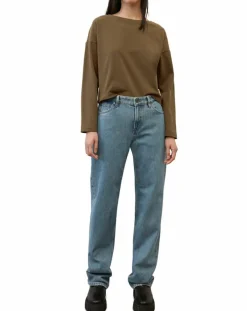 Marc O'Polo T-Shirts|T-Shirt jersey stretch marron