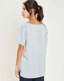 Yerse T-Shirts|T-Shirt Lane gris bleu