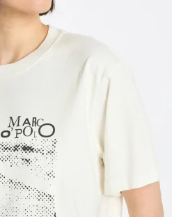 Marc O'Polo T-Shirts|T-Shirt logo mop blanc