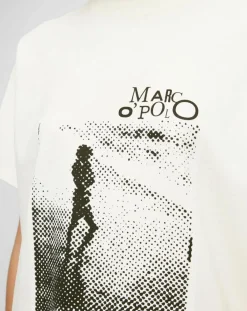 Marc O'Polo T-Shirts|T-Shirt logo mop blanc