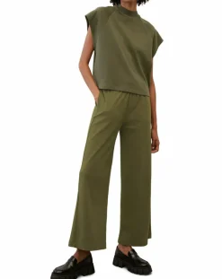 Marc O'Polo T-Shirts|T-Shirt loose Crop kaki