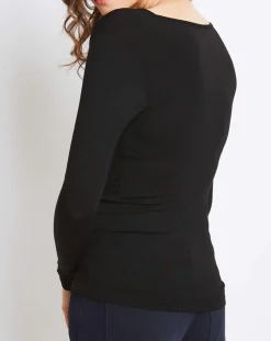 Mare T-Shirts|T-Shirt Marion en Micromodal noir