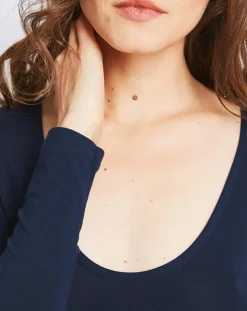 Mare T-Shirts|T-Shirt Marion en Micromodal bleu