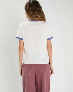 The Korner T-Shirts|T-shirt Martha blanc/bleu