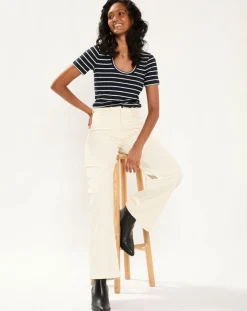 Esprit T-Shirts|T-Shirt Rib bleu marine