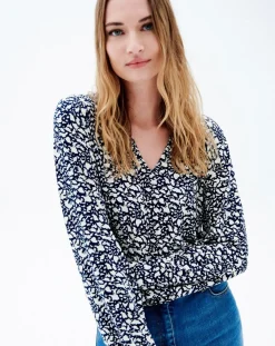 Caroll T-Shirts|T-Shirt Timothée bicolore marine