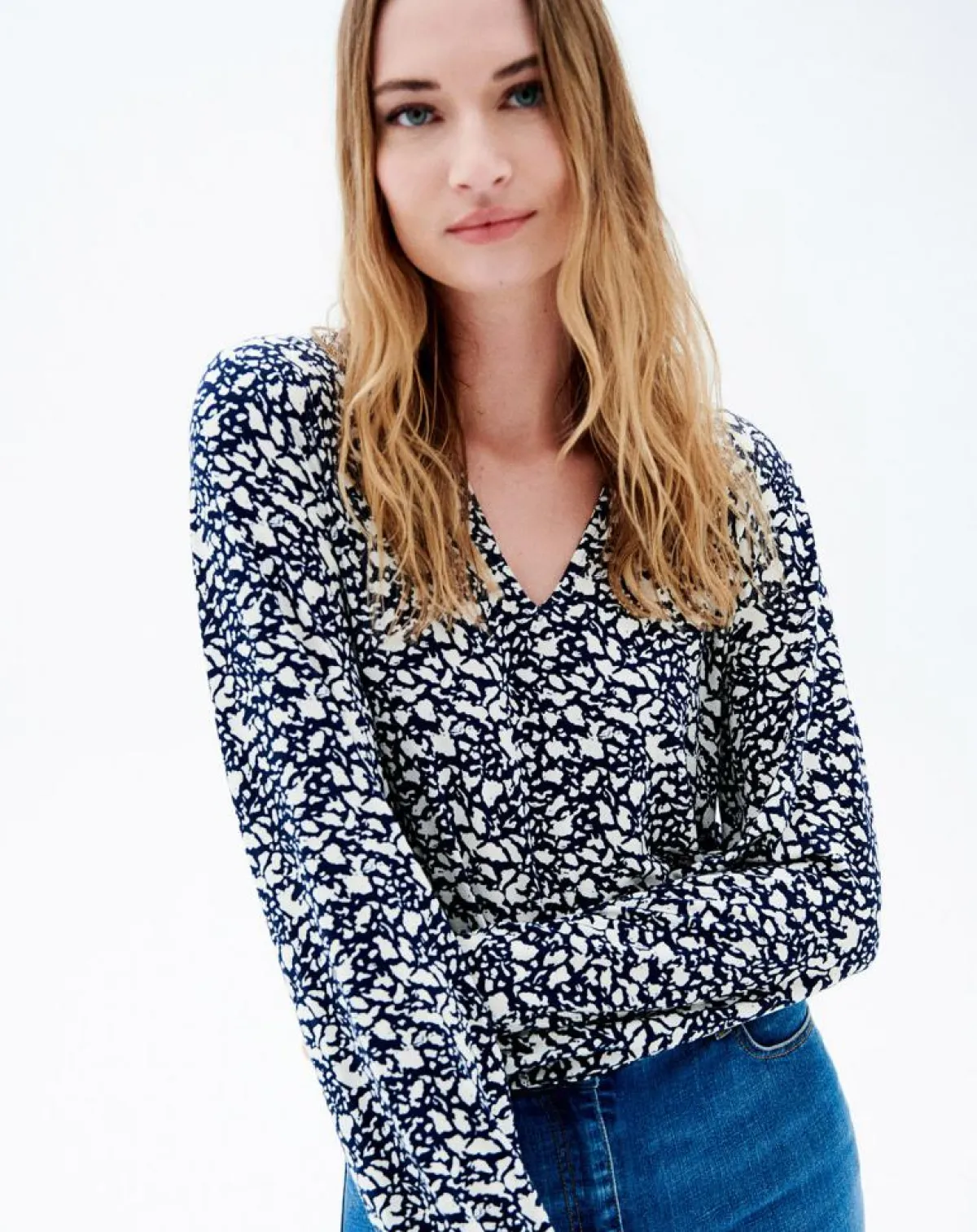 Caroll T-Shirts|T-Shirt Timothée bicolore marine