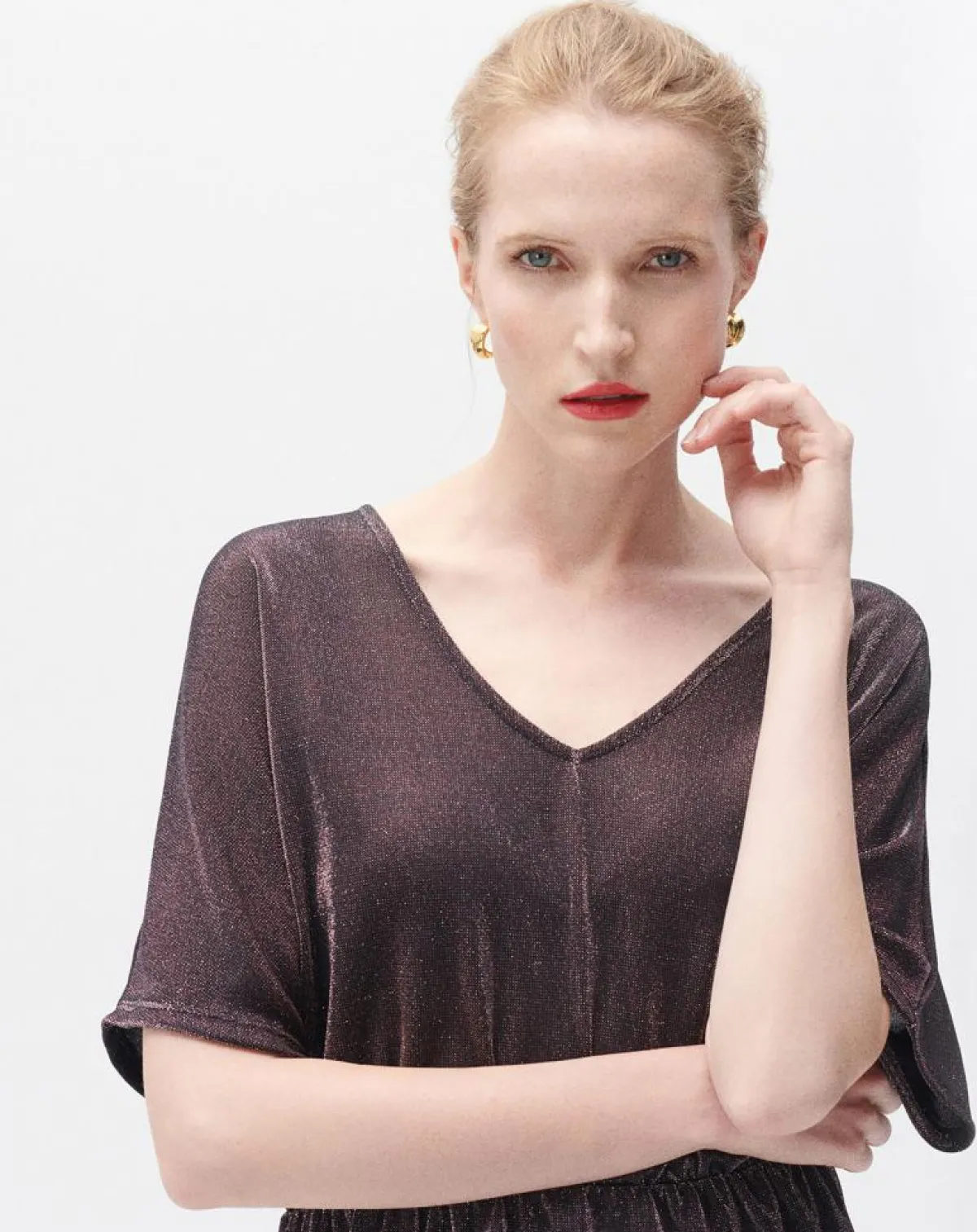 Caroll T-Shirts|T-Shirt Tlise beaujolais