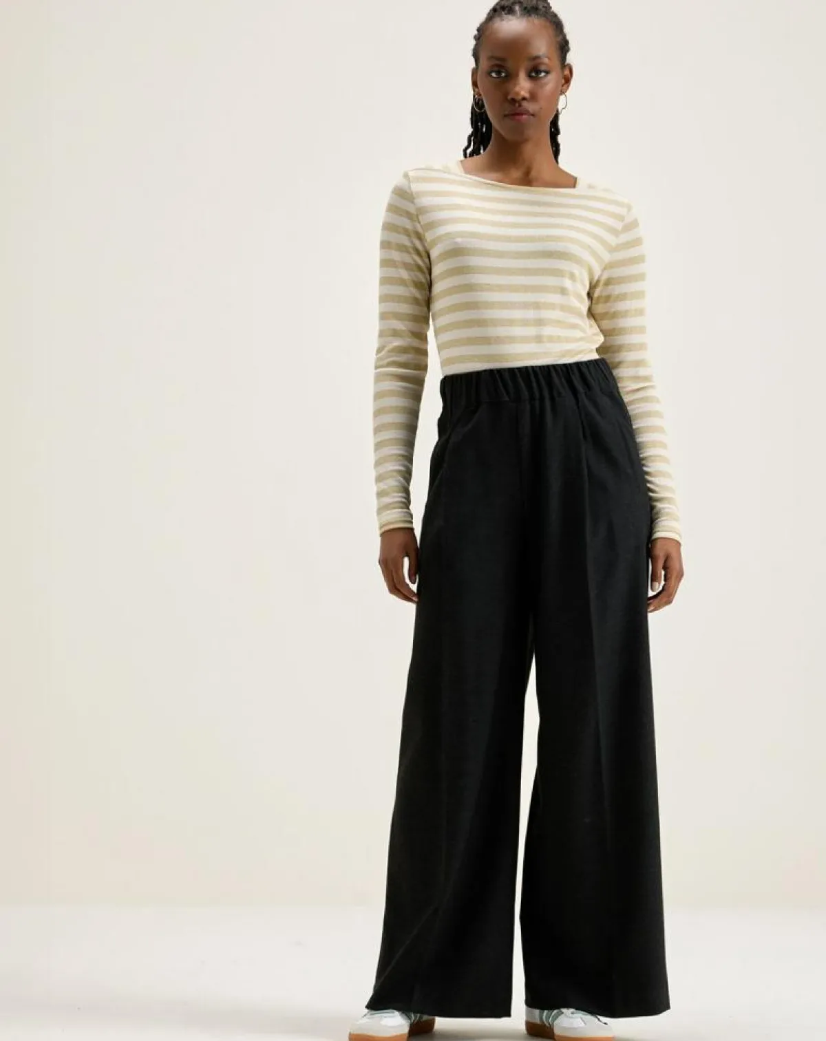 Bellerose T-Shirts|T-Shirt Veras rayé blanc/beige