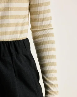 Bellerose T-Shirts|T-Shirt Veras rayé blanc/beige