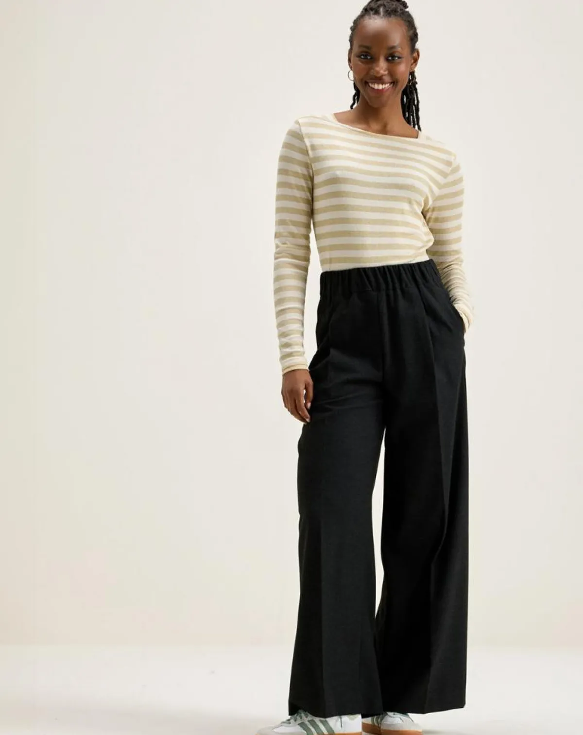 Bellerose T-Shirts|T-Shirt Veras rayé blanc/beige