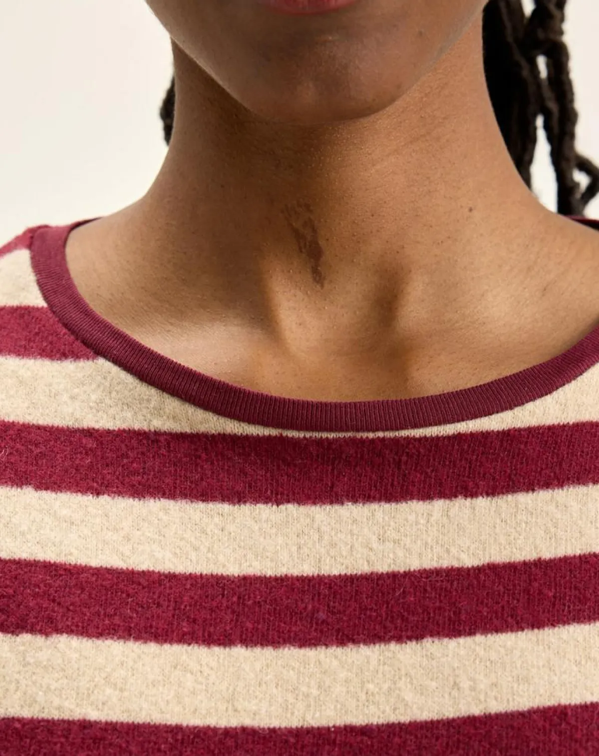 Bellerose T-Shirts|T-Shirt Vidoum rayé blanc/rouge