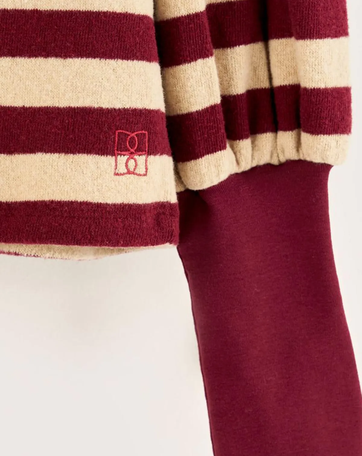 Bellerose T-Shirts|T-Shirt Vidoum rayé blanc/rouge