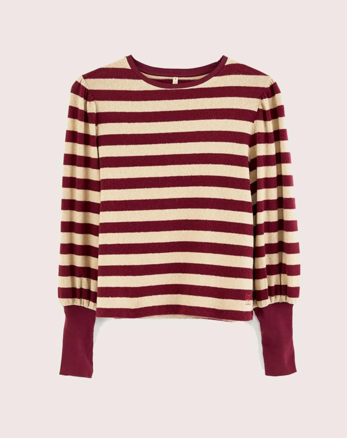 Bellerose T-Shirts|T-Shirt Vidoum rayé blanc/rouge