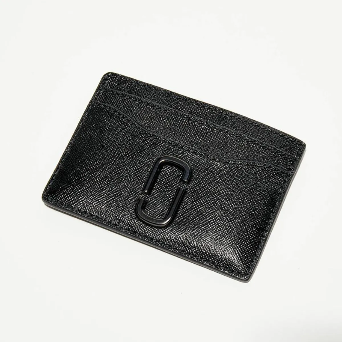 Marc Jacobs Porte-Monnaie Et Portefeuilles|Étui pour cartes Snapshot DTM en Cuir noir - 10x7 cm