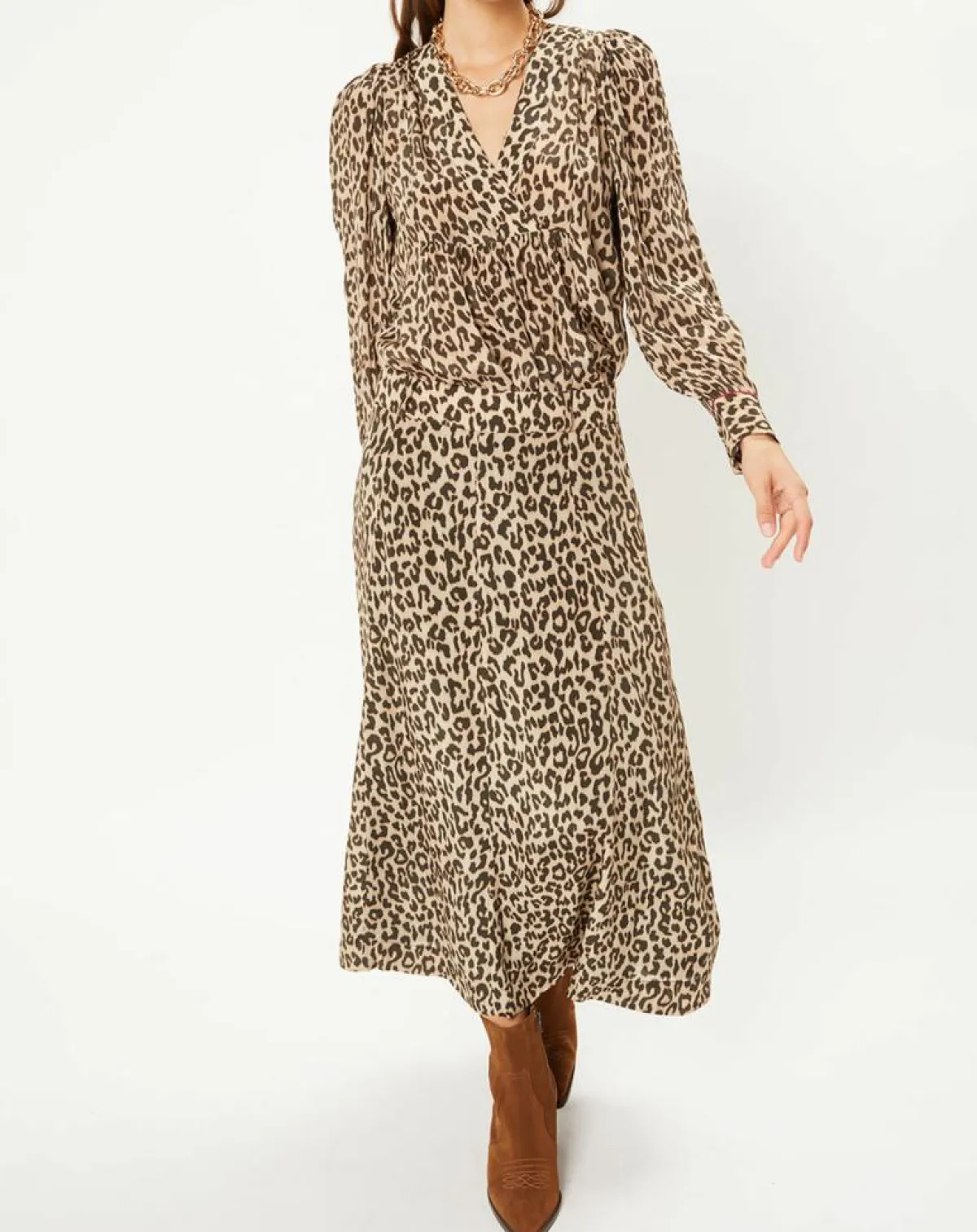 Stella Forest Tops Et Blouses|Tunique col V Léo marron