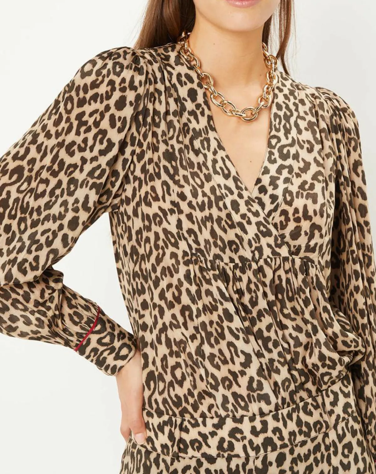 Stella Forest Tops Et Blouses|Tunique col V Léo marron