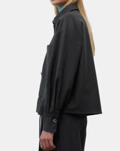 Marc O'Polo Vestes, Blousons|Veste à rayures noire