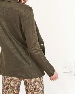 Lauren Vidal Vestes, Blousons|Veste 100% Lin Essential bronze