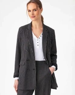 Indies Vestes, Blousons|Veste Amance rayure noire