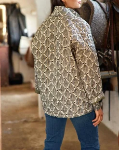 Lauren Vidal Vestes, Blousons|Veste Bic imprimée palme