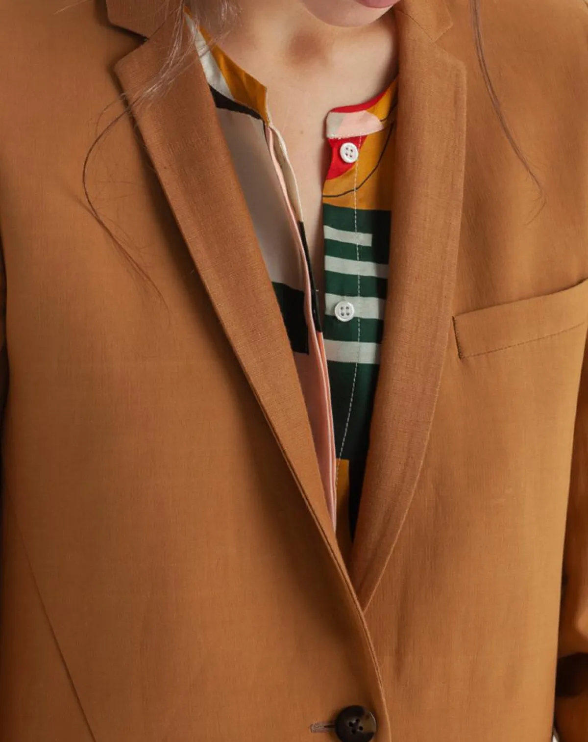 Chloé Stora Vestes, Blousons|Veste blazer en Lin mélangé Vana camel