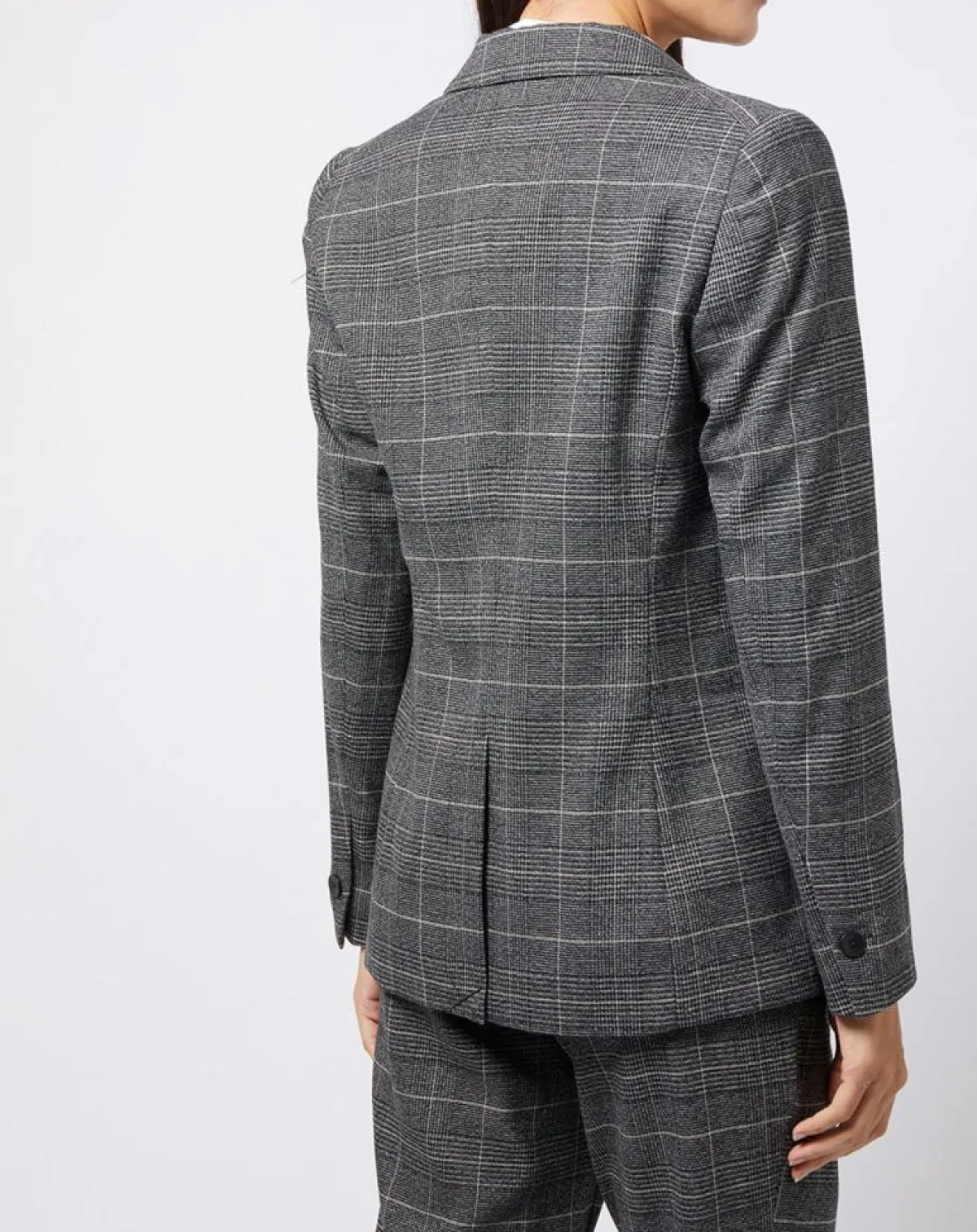 Esprit Vestes, Blousons|Veste blazer prince de galles lurex grise