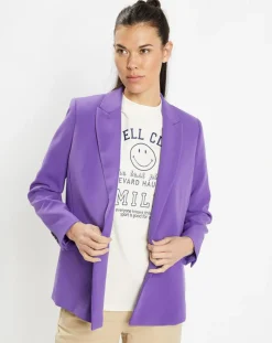Galeries Lafayette Vestes, Blousons|Veste blazer Rune double boutonnage violette