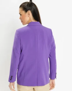 Galeries Lafayette Vestes, Blousons|Veste blazer Rune double boutonnage violette